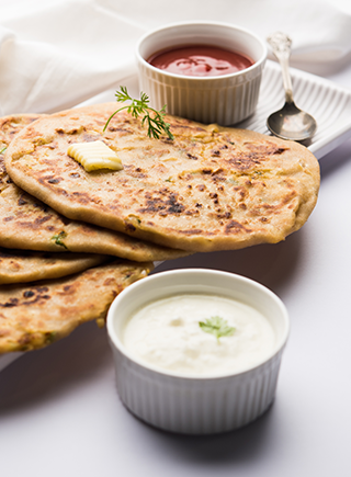 LEFT OVER SABZI KA PARANTHA